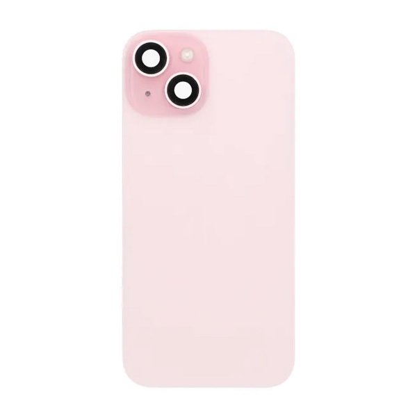 iPhone 15 Bakglass Komplett OEM - Rosa