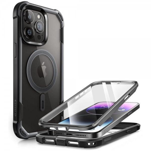 Supcase iPhone 15 Pro Max Deksel Ares Mag Svart