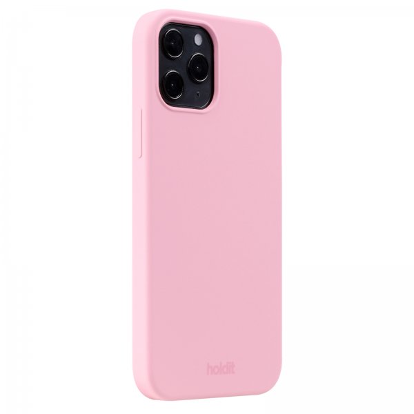 holdit iPhone 12/iPhone 12 Pro Deksel Silikon Pink
