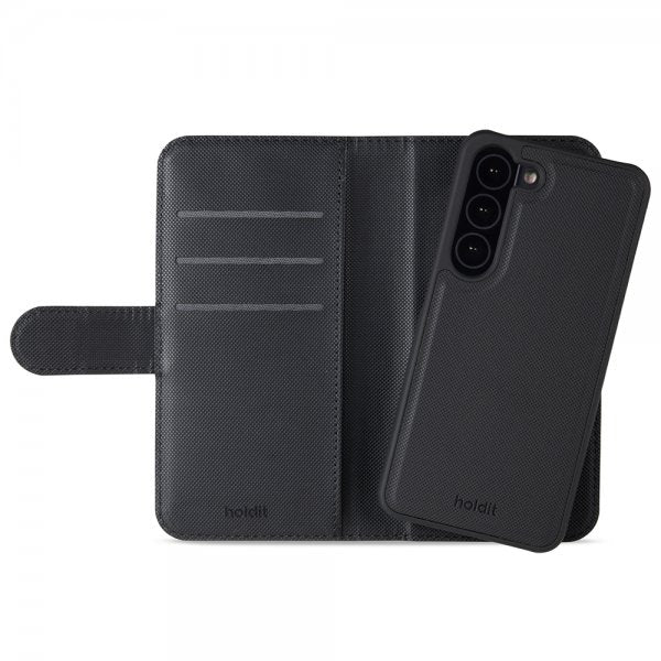 holdit Samsung Galaxy S23 Etui Wallet Case Magnet Svart