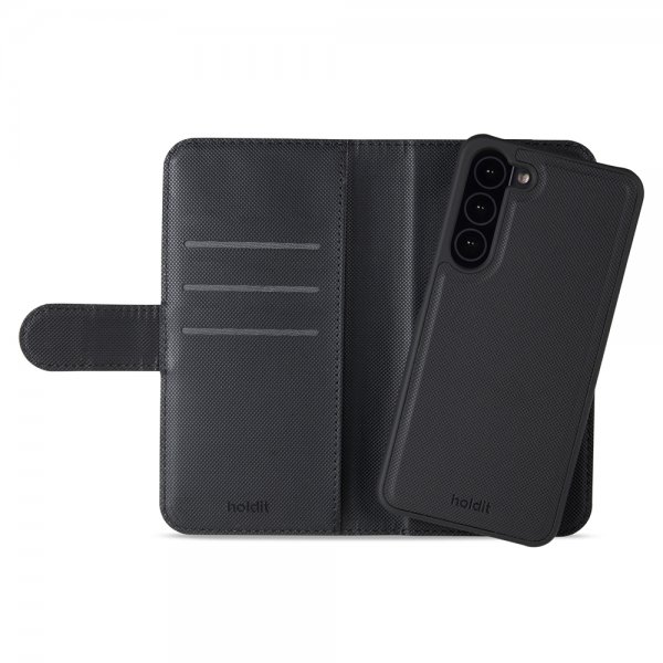 holdit Samsung Galaxy S23 Plus Etui Wallet Case Magnet Svart