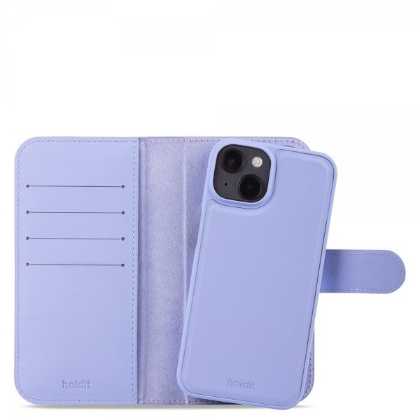holdit iPhone 13/iPhone 14 Etui Wallet Case Magnet Plus Lavendel