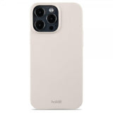 holdit iPhone 15 Pro Max Deksel Slim Case Light Beige
