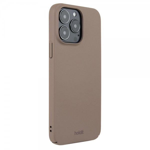 holdit iPhone 15 Pro Max Deksel Slim Case Mocha Brown