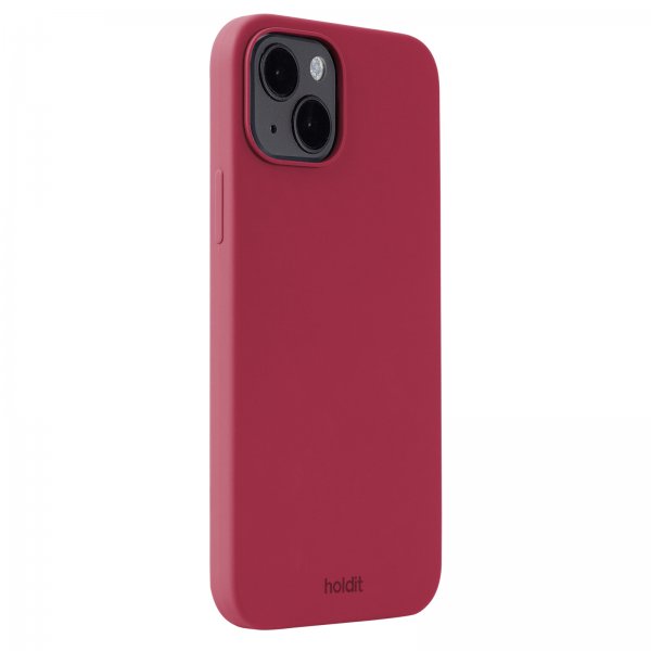 holdit iPhone 15 Plus Deksel Silikon Red Velvet