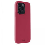 holdit iPhone 15 Pro Deksel Silikon Red Velvet