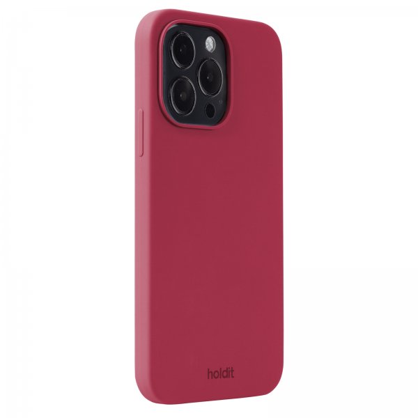 holdit iPhone 15 Pro Max Deksel Silikon Red Velvet