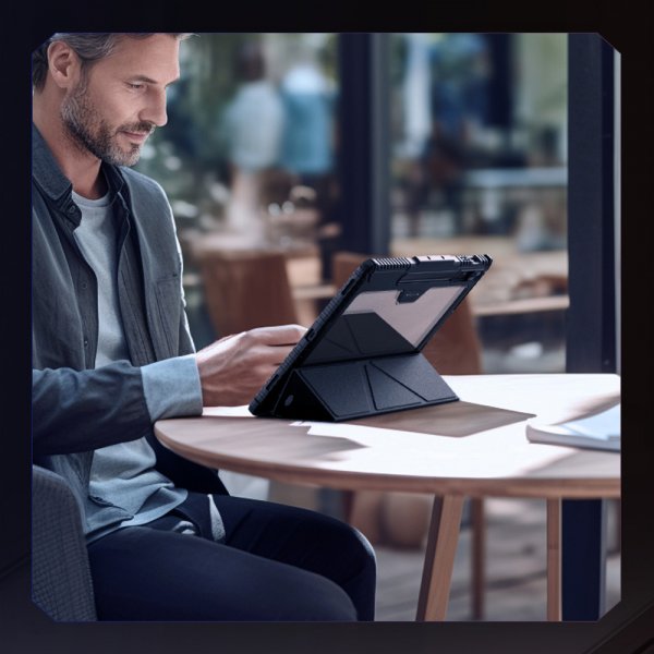 Nillkin Samsung Galaxy Tab S9 Plus/S10 Plus Etui Bumper Leather Case Pro Svart
