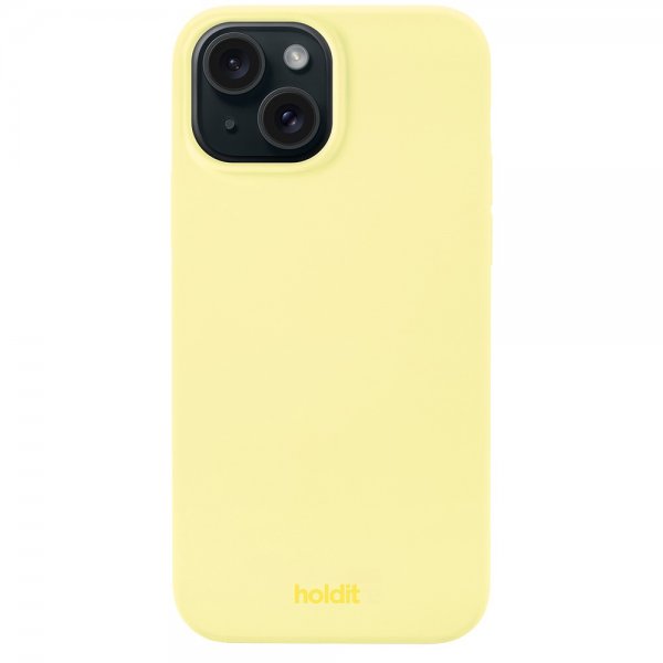 holdit iPhone 15 Plus Deksel Silikon Lemonade