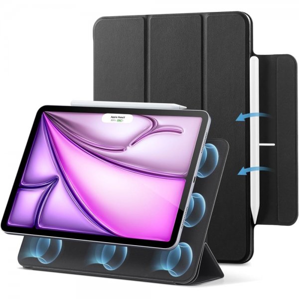 ESR iPad Air 13 (M2/M3)/iPad Pro 12.9 (gen 4/5/6) Etui Rebound Magnetic Svart