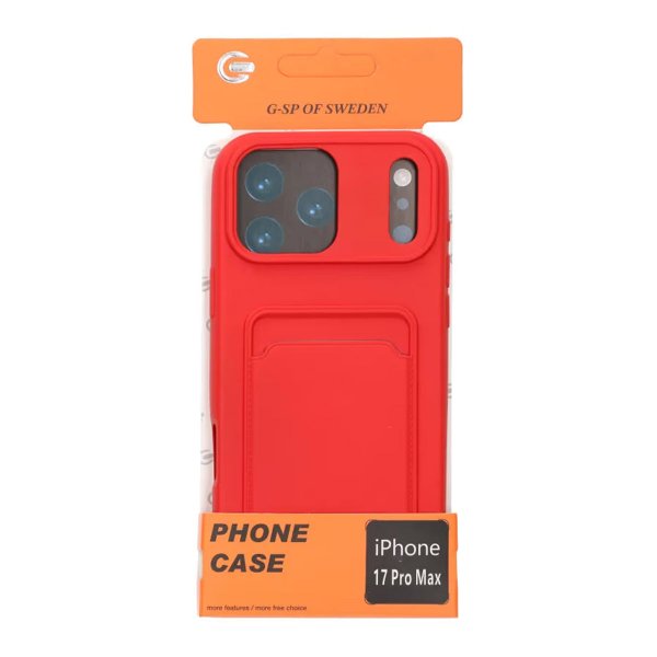 iPhone 17 Pro Max Deksel Kortholder Rød