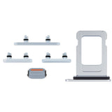 Knapper og SIM-kortholdere for iPhone 15 og 15 Plus - Blå