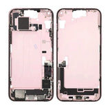 Midtramme med smådeler for iPhone 15 Plus - rosa OEM