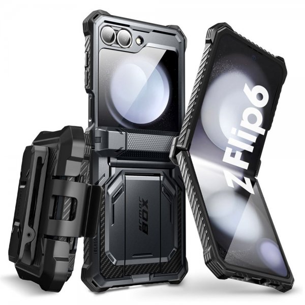 Supcase Samsung Galaxy Z Flip 6 Deksel ArmorBox Svart