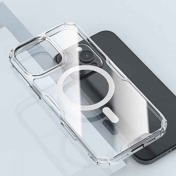 Nillkin iPhone 16 Deksel Nature Pro Series MagSafe Transparent