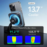 ESR Mobilholder til bil Qi2 Air Vent/Dashboard Wireless Car Charger CryBoost HaloLock Svart