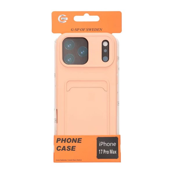 iPhone 17 Pro Max Deksel Kortholder Rosa