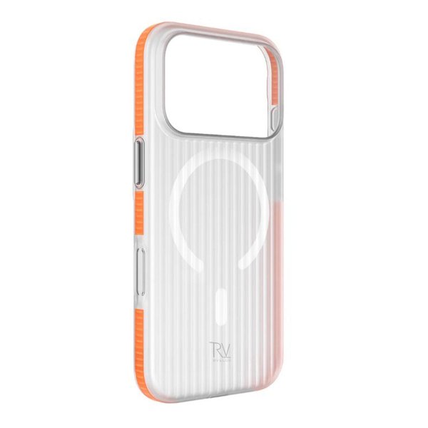 Rvelon iPhone 17 Pro Max Deksel Korrugerte MagSafe Oransje