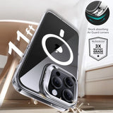 ESR iPhone 16 Pro Deksel og Skjermbeskytter Classic Hybrid Kickstand MagSafe Set Transparent