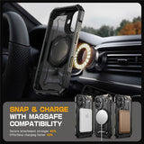 Supcase iPhone 16 Deksel UB Grip MagSafe Svart