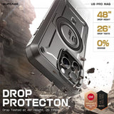 Supcase iPhone 16 Pro Max Deksel UB Pro MagSafe Svart