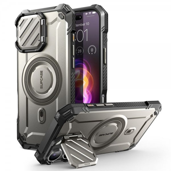 Supcase iPhone 16 Pro Max Deksel UB Mag XT Grå