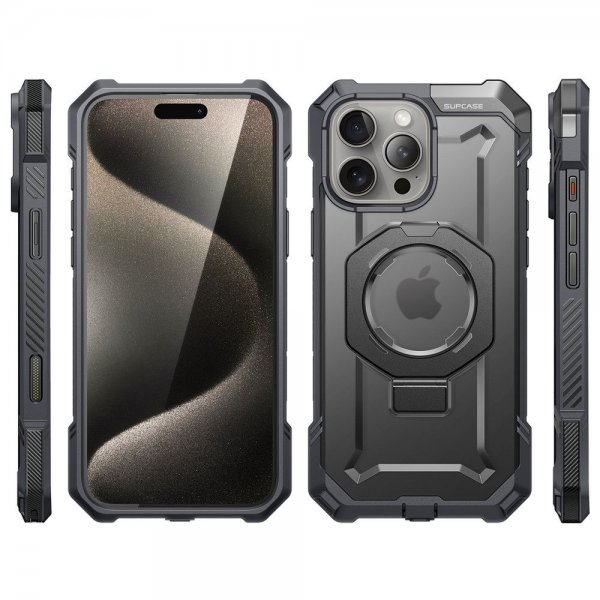 Supcase iPhone 16 Pro Deksel UB Grip MagSafe Grå