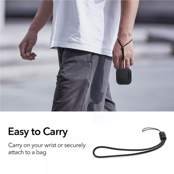 ESR AirPods 4 Deksel Orbit Hybrid HaloLock Svart
