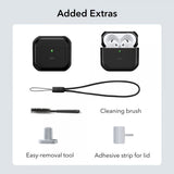 ESR AirPods 4 Deksel Orbit Hybrid HaloLock Svart