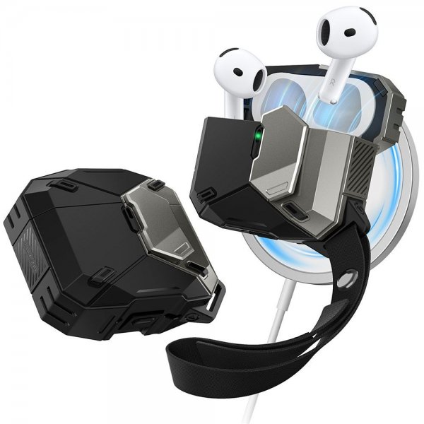 Supcase AirPods 4 Deksel Matrix Svart