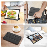 Dux Ducis Samsung Galaxy Tab S9 Plus/S9 FE Plus/S10 Plus Etui Domo Series Svart