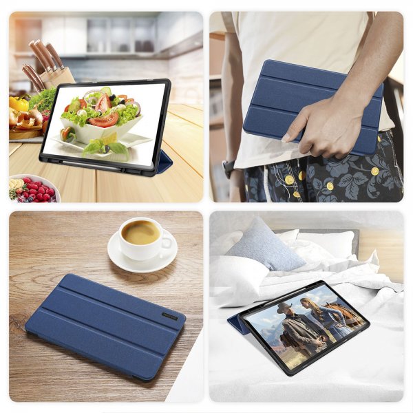 Dux Ducis Samsung Galaxy Tab S9 Plus/S9 FE Plus/S10 Plus Etui Domo Series Blå