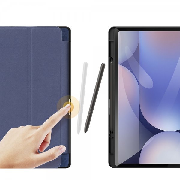 Dux Ducis Samsung Galaxy Tab S9 Plus/S9 FE Plus/S10 Plus Etui Domo Series Blå