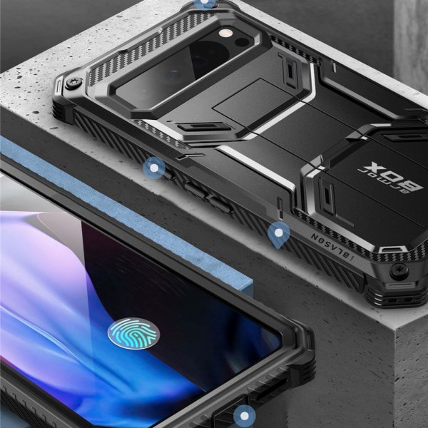 Supcase Google Pixel 9/Pixel 9 Pro Deksel ArmorBox Svart