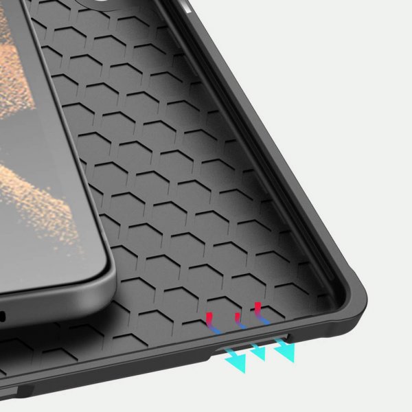 Dux Ducis Samsung Galaxy Tab S8 Ultra/S9 Ultra/S10 Ultra Etui Domo Series Svart