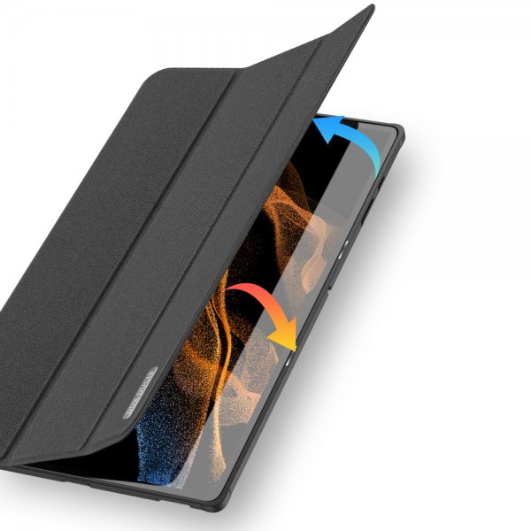 Dux Ducis Samsung Galaxy Tab S8 Ultra/S9 Ultra/S10 Ultra Etui Domo Series Svart