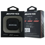 Mercedes Benz AirPods 4 Deksel Ekte Skinn AMG Svart