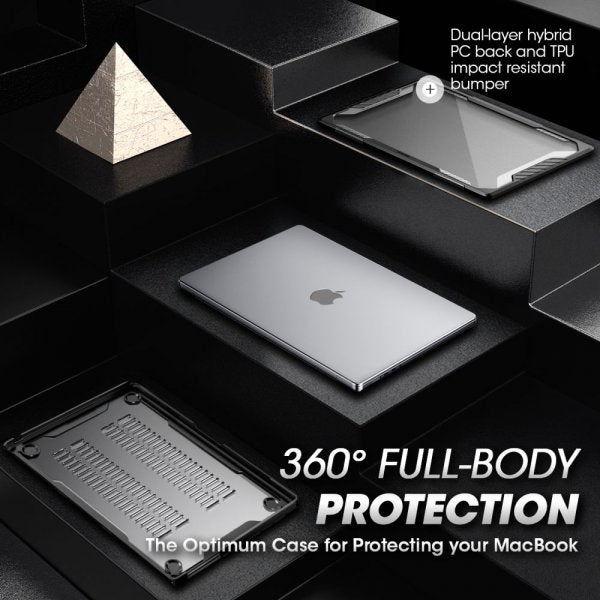 Supcase Macbook Air 15 M2 (A2941)/M3 (A3114) Deksel Unicorn Beetle Svart