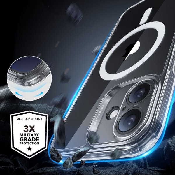 ESR iPhone 16 Deksel og Skjermbeskytter Classic Hybrid Pro Set Transparent