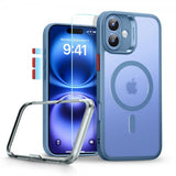 ESR iPhone 16 Deksel og Skjermbeskytter Classic Hybrid Pro Set Blå