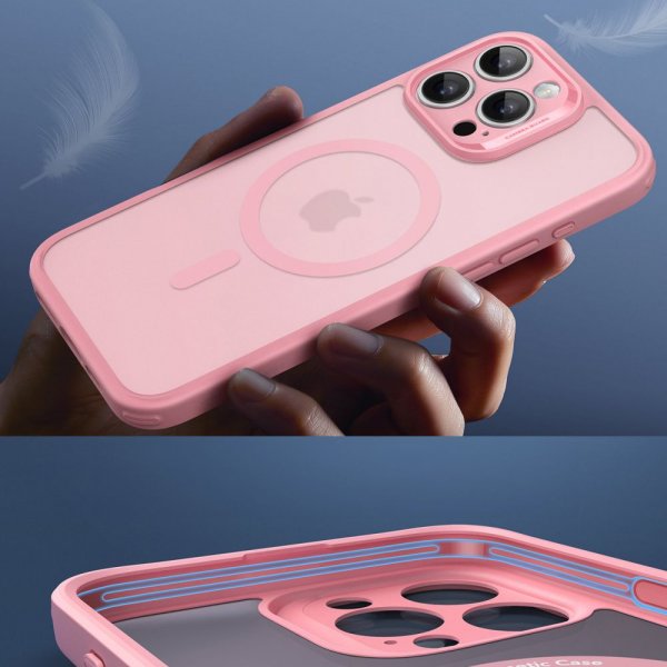 ESR iPhone 16 Pro Max Deksel og Skjermbeskytter Classic Hybrid Pro Set Rosa