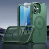 ESR iPhone 16 Deksel og Skjermbeskytter Classic Hybrid Pro Set Grønn