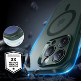 ESR iPhone 16 Pro Deksel og Skjermbeskytter Classic Hybrid Pro Set Grønn