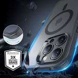 ESR iPhone 16 Pro Max Deksel og Skjermbeskytter Classic Hybrid Pro Set Grå