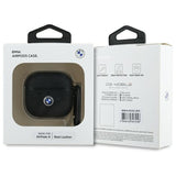 BMW AirPods 4 Deksel Ekte Skinn Svart
