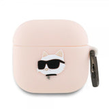 Karl Lagerfeld AirPods 4 Deksel Choupette 3D Rosa