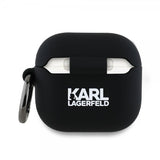 Karl Lagerfeld AirPods 4 Deksel Karl & Choupette 3D Svart