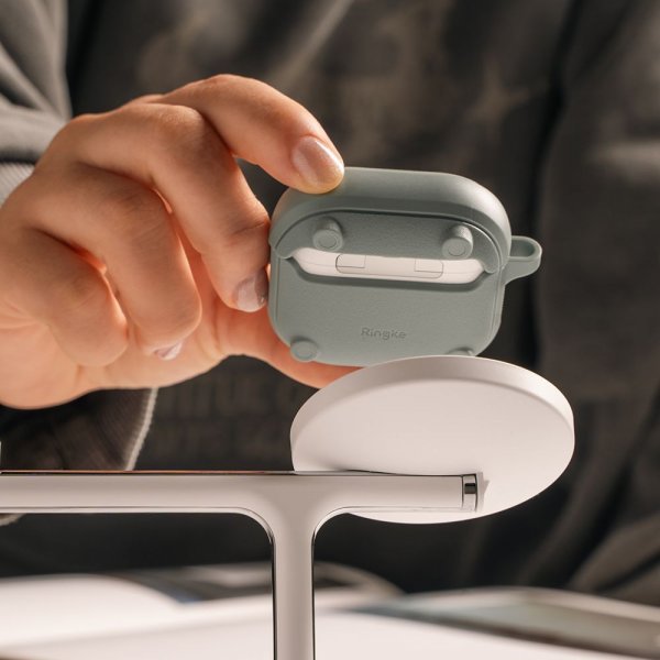 Ringke AirPods 4 Deksel Onyx MagSafe Warm Gray