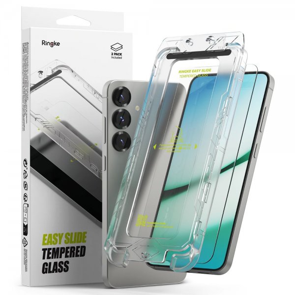 Ringke Samsung Galaxy S25 Plus Skjermbeskytter Easy Slide 2-pakning