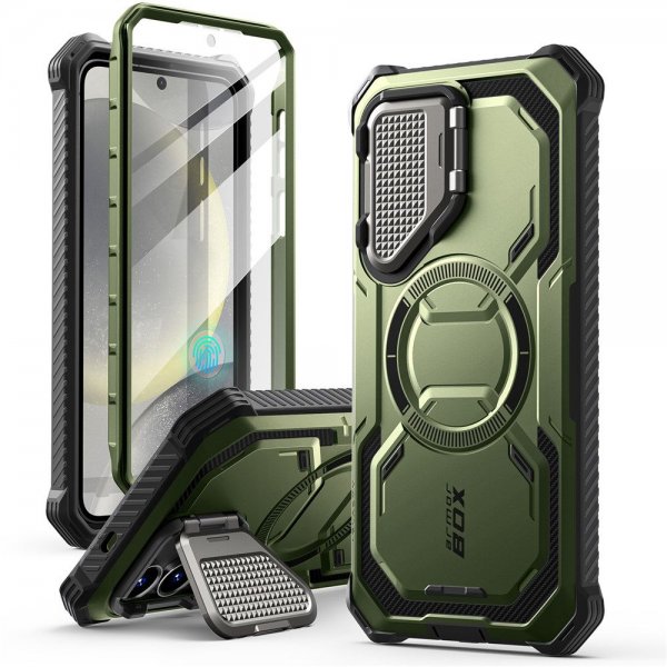 Supcase Samsung Galaxy S25 Deksel ArmorBox MagSafe Grønn